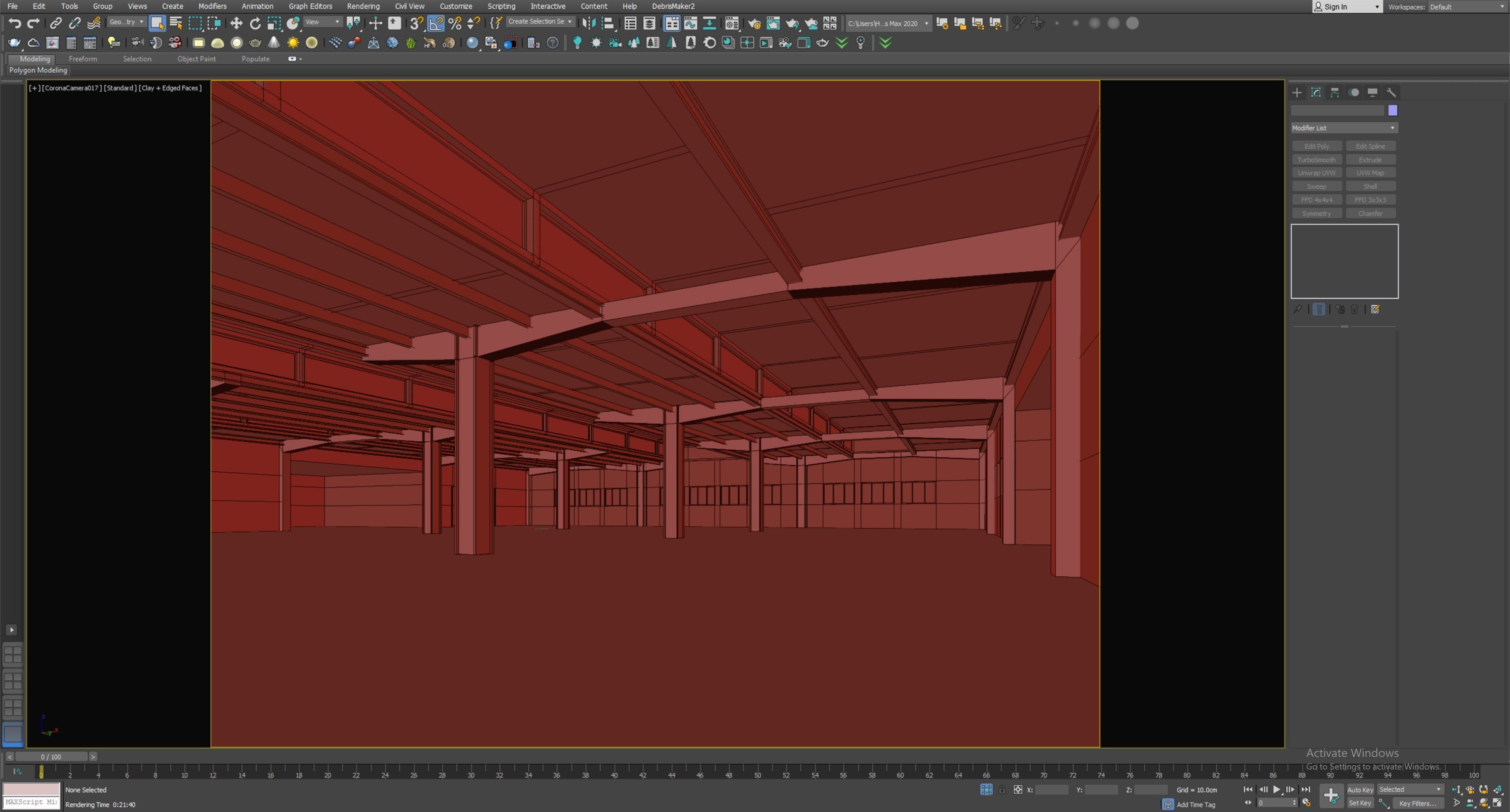 low poly warehouse 16 Low-poly 3D model_9