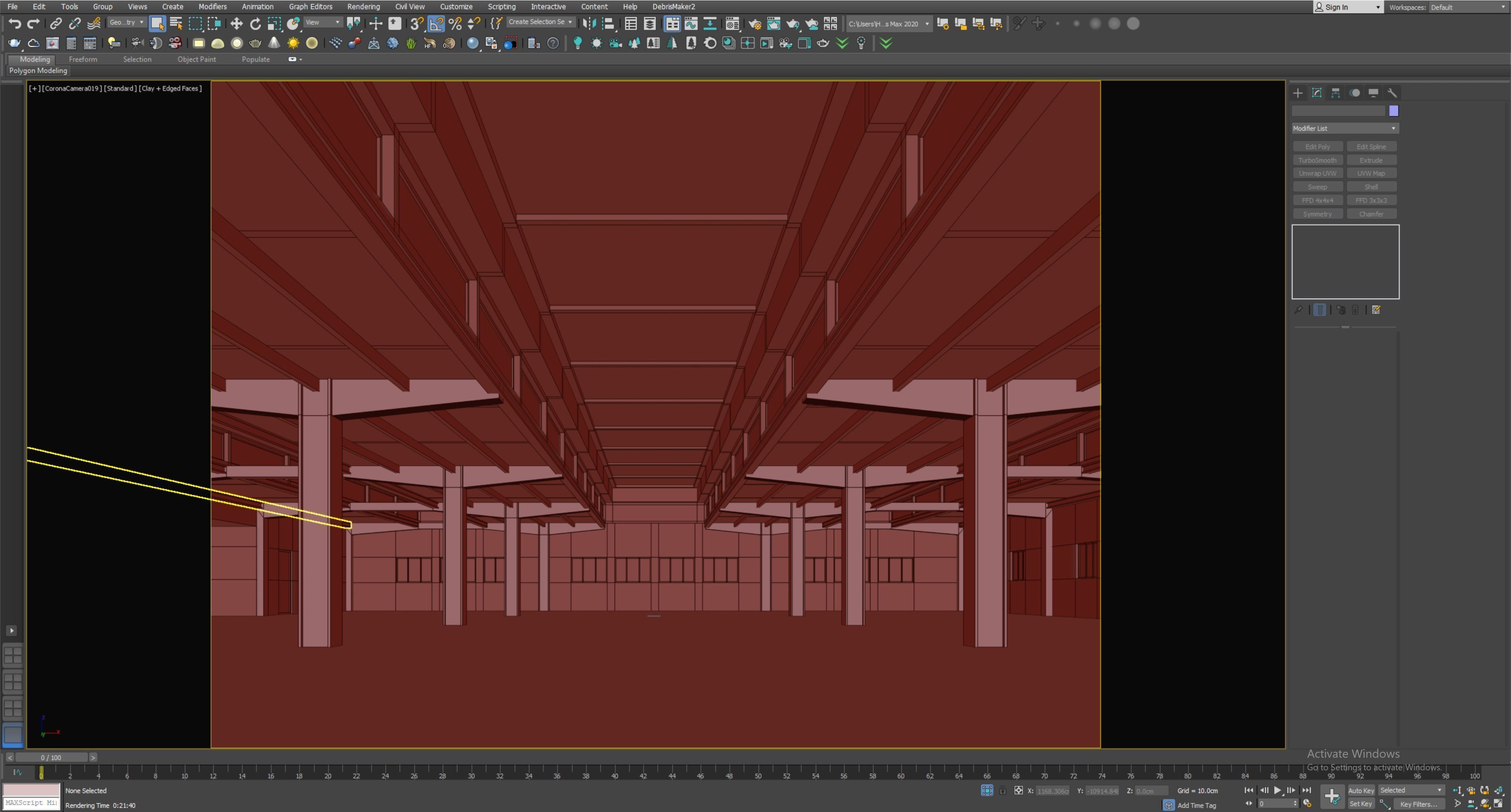 low poly warehouse 16 Low-poly 3D model_8