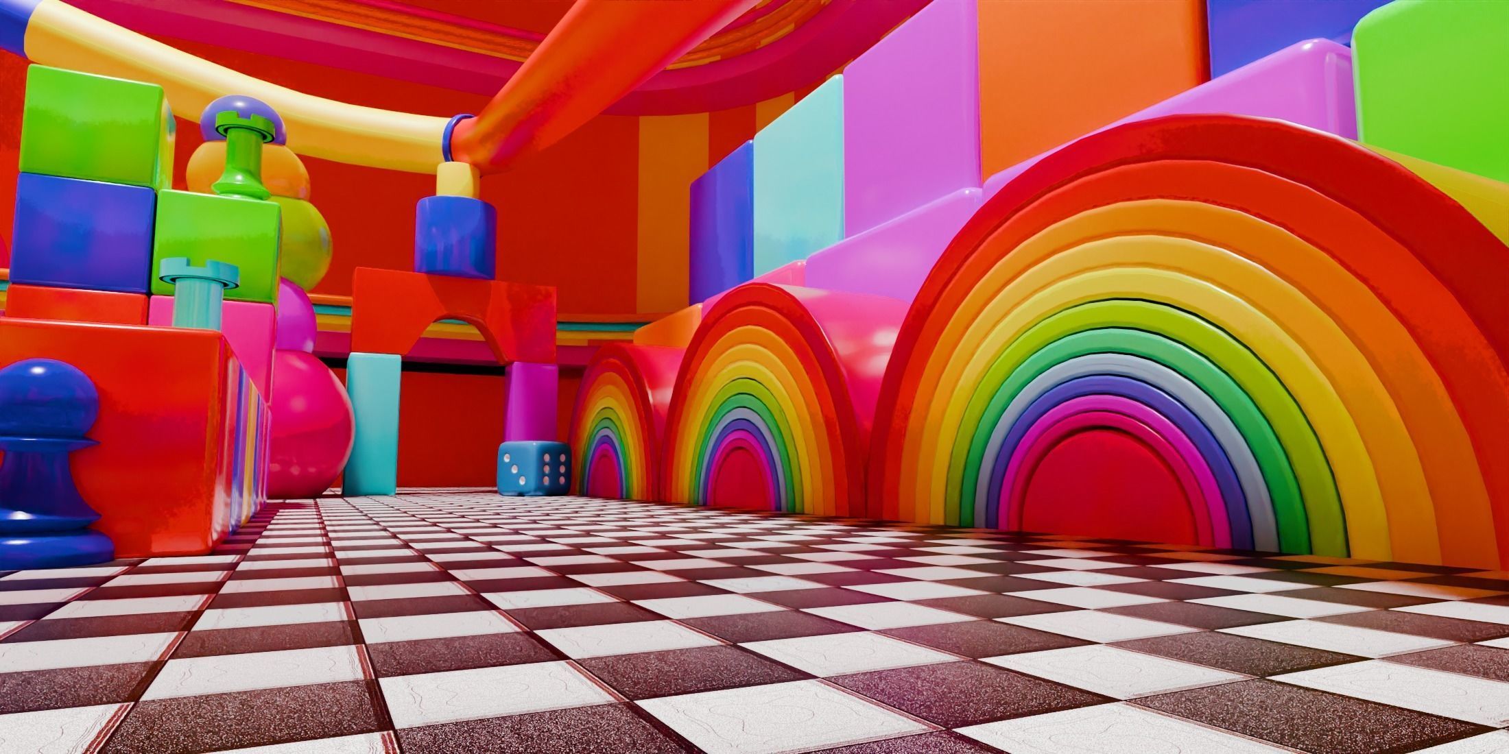 Digital Circus inspired location 3D model_1