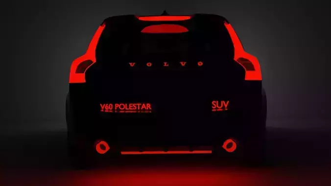 Volvo V60 Polestar car 3D model