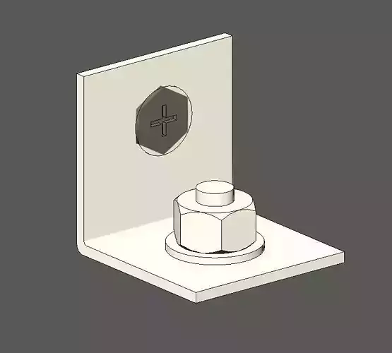 50X50 Angle with M8 Bolt and Screw