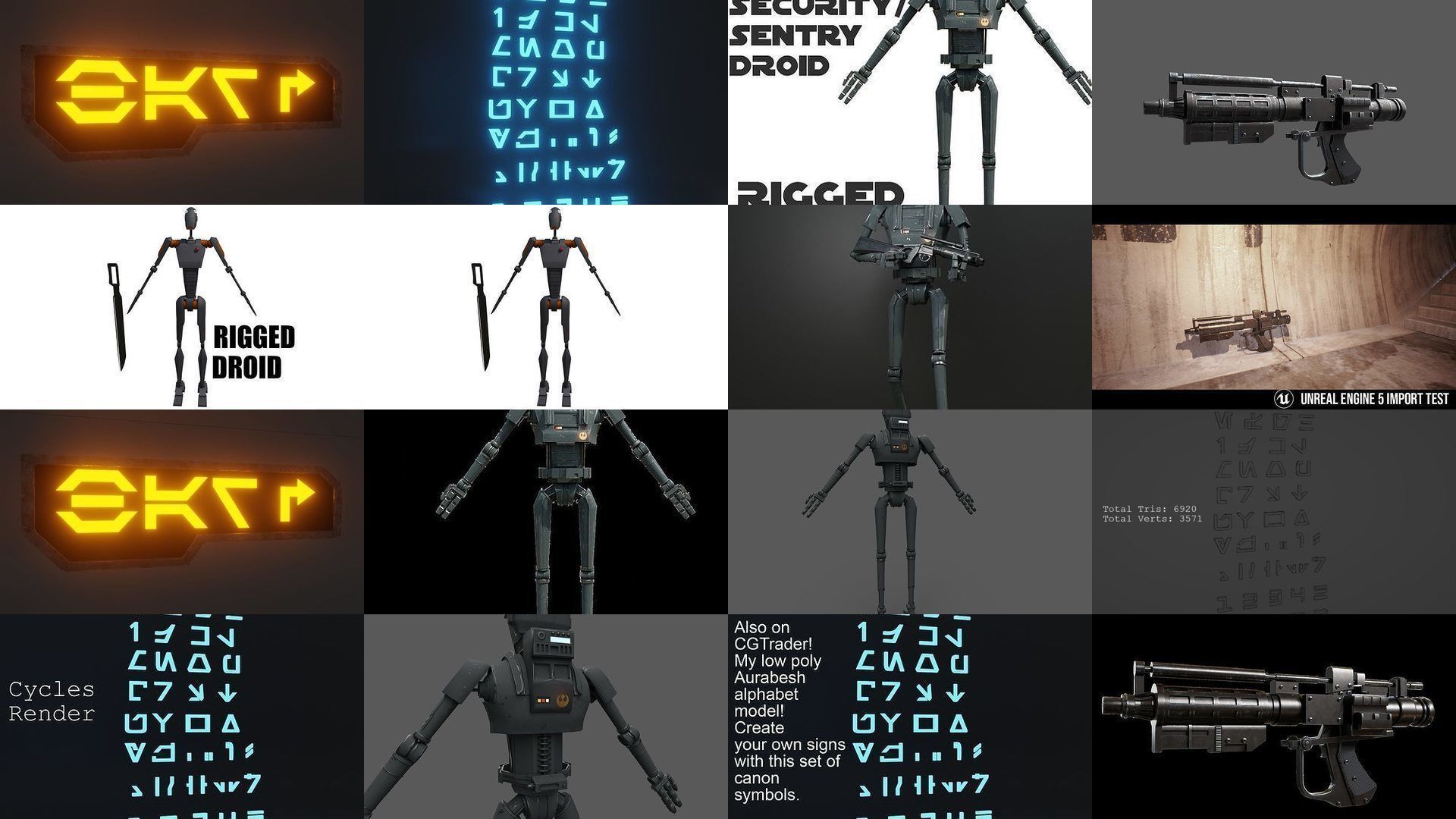 Mega Star Wars Pack 3D Model Collection_8