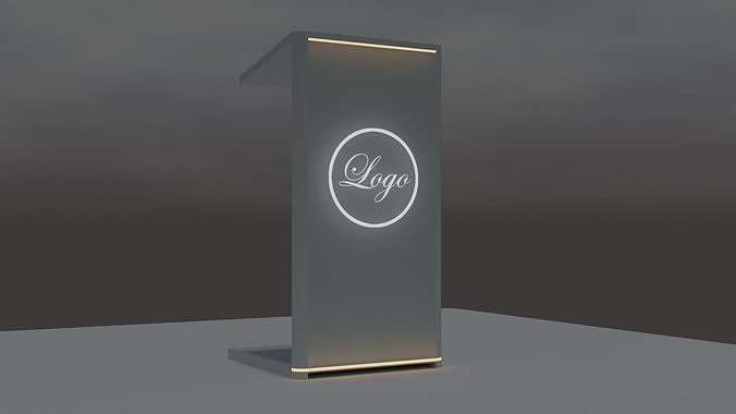 Podium Perfection A Light-infused 3D Stand Free 3D model