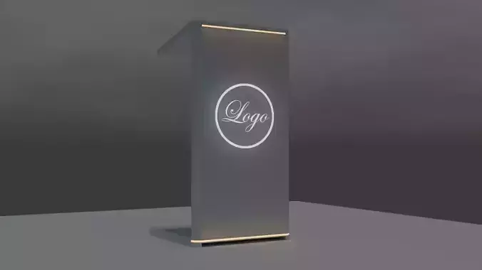 Podium Perfection A Light-infused 3D Stand Free 3D model