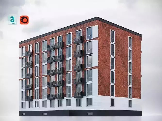 Brick Residential Building 012