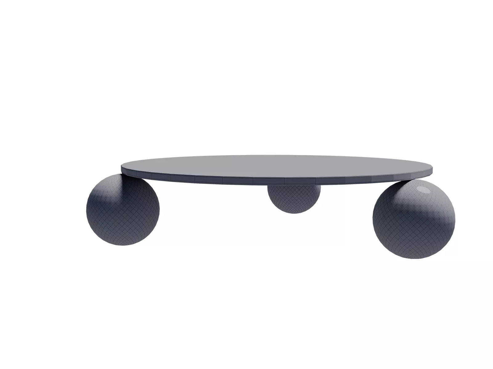 Amara Round Travertine Coffee Table 2 3D model_0