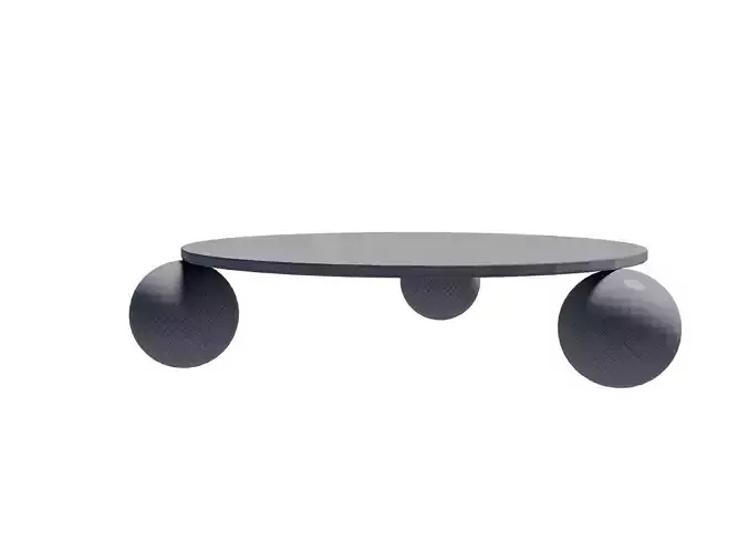 Amara Round Travertine Coffee Table 2