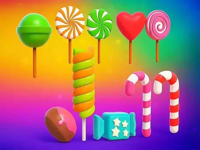 Candy Collection set of pins 2