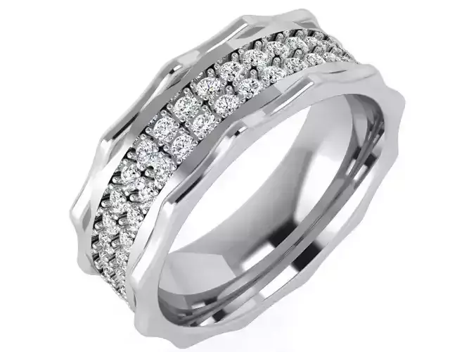 2 Row Diamond Ring 4419