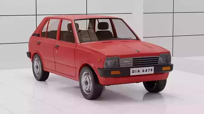 Maruti 800 1983 3D Model