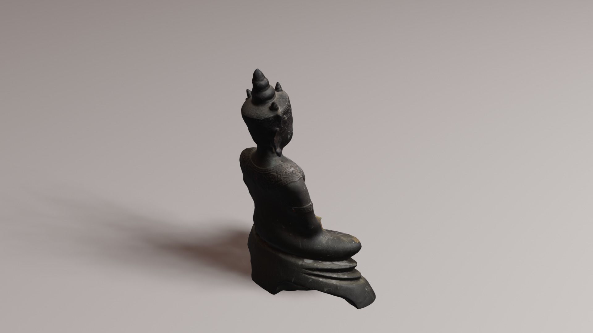 Buddha 4 Low-poly 3D model_19