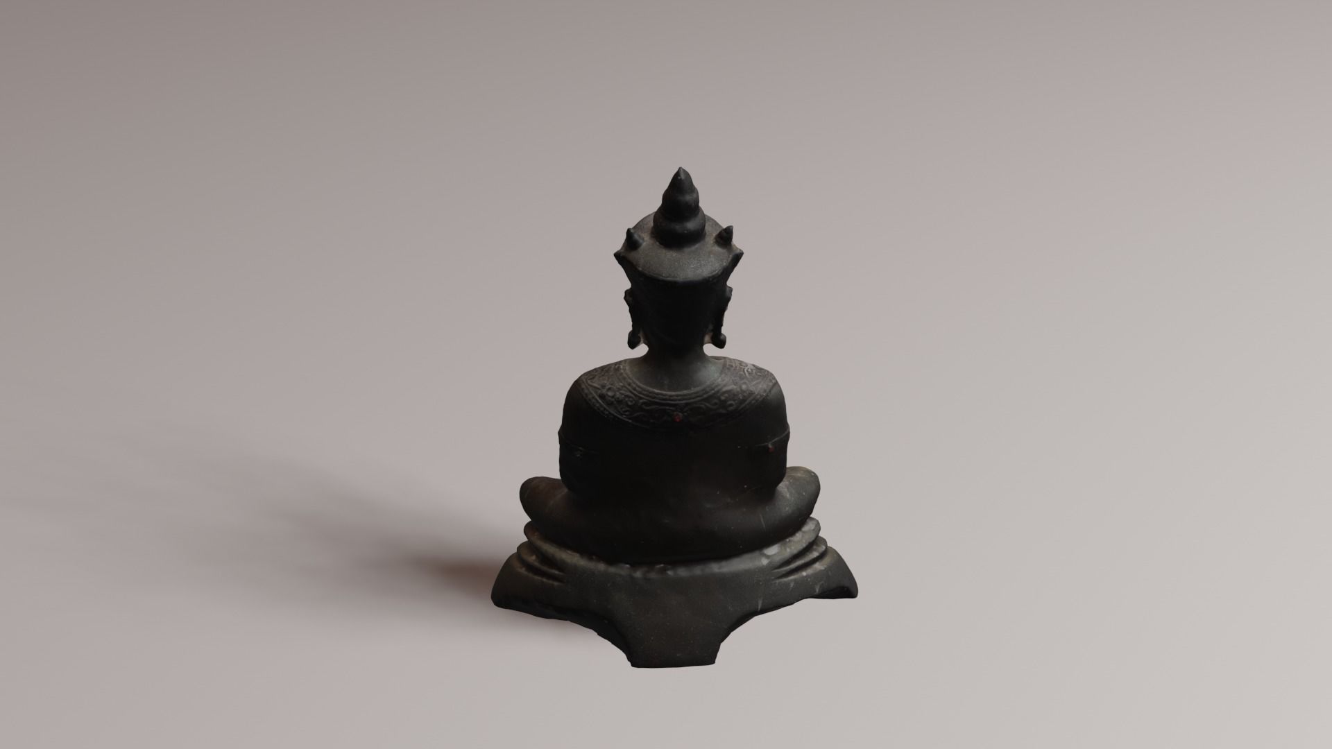 Buddha 4 Low-poly 3D model_22