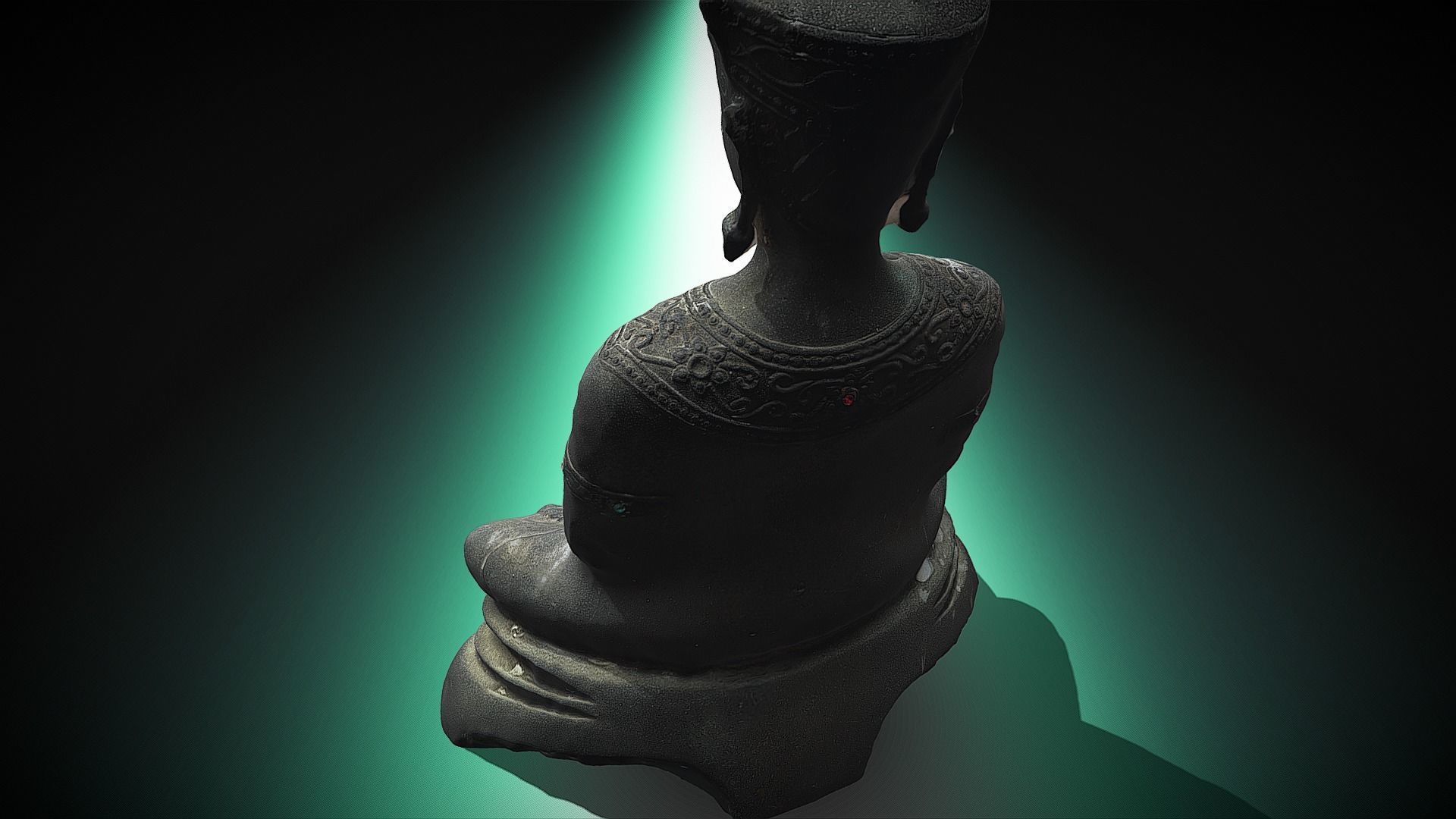 Buddha 4 Low-poly 3D model_4
