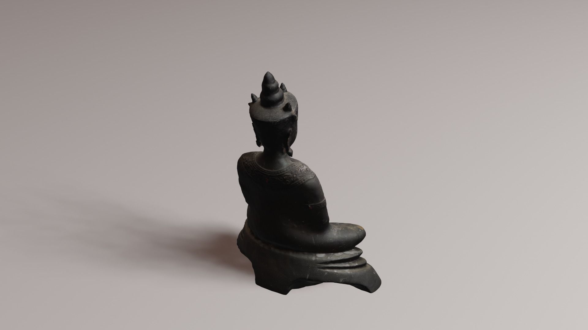 Buddha 4 Low-poly 3D model_20