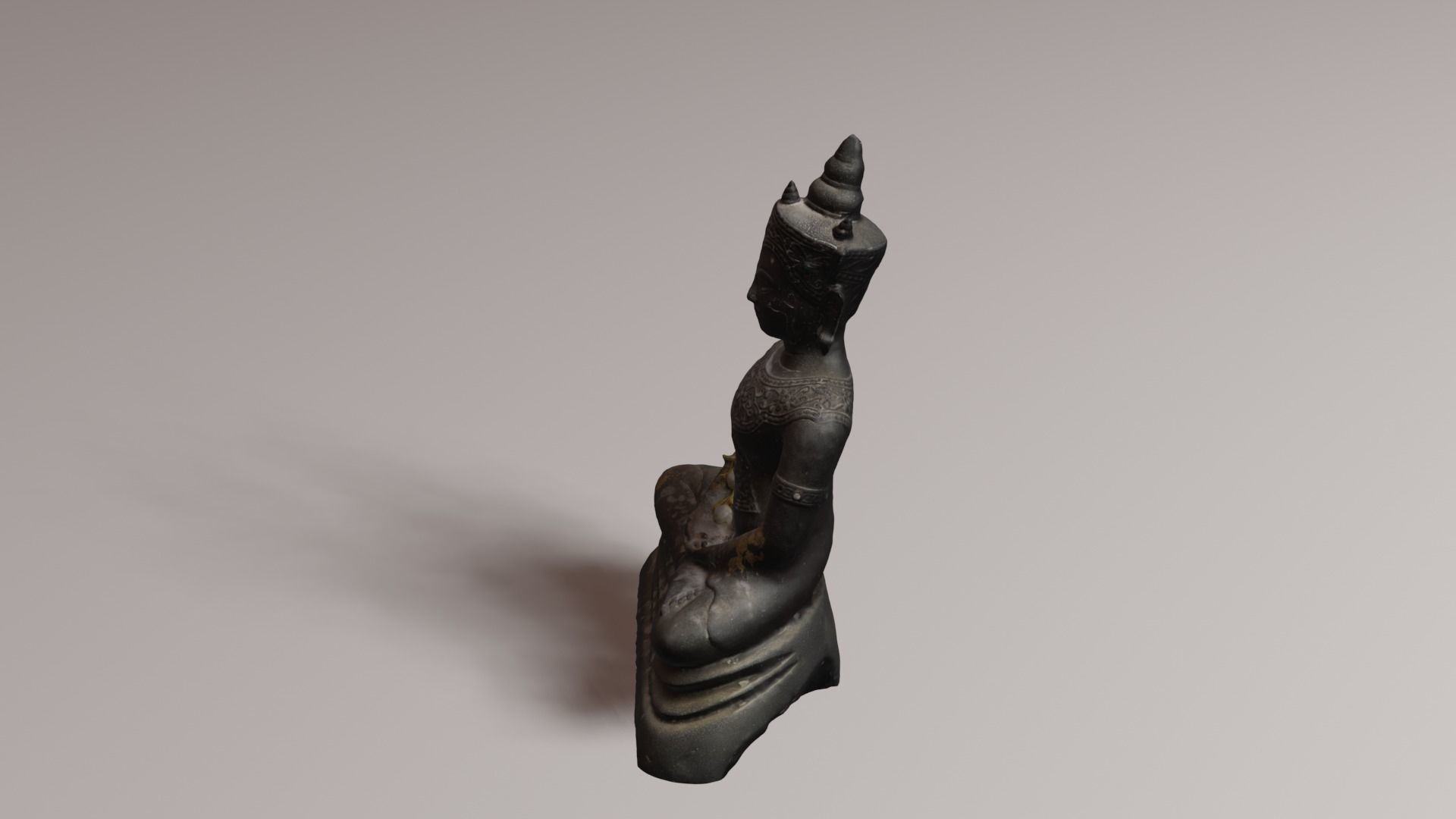 Buddha 4 Low-poly 3D model_27