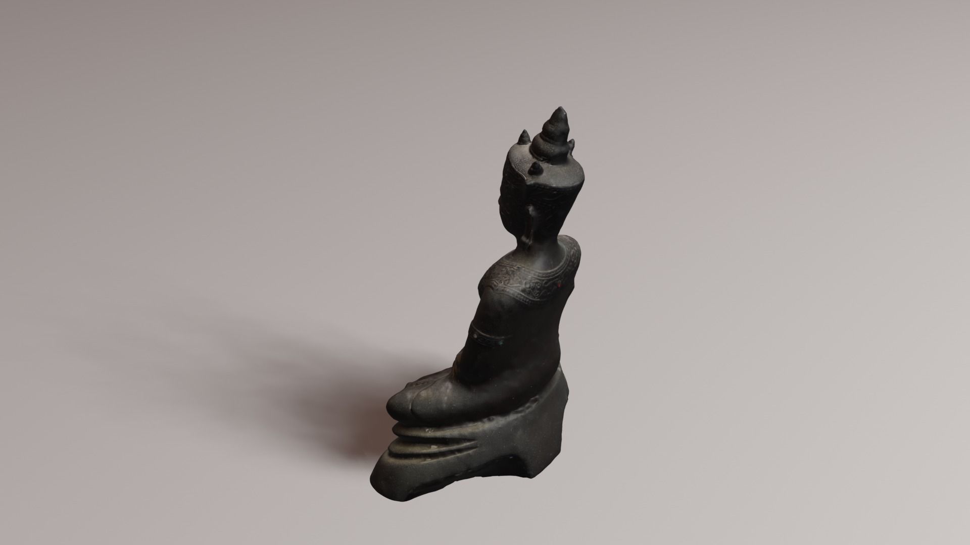 Buddha 4 Low-poly 3D model_25