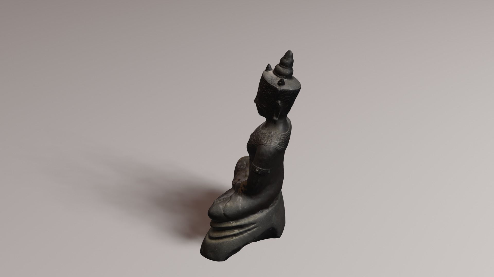 Buddha 4 Low-poly 3D model_26