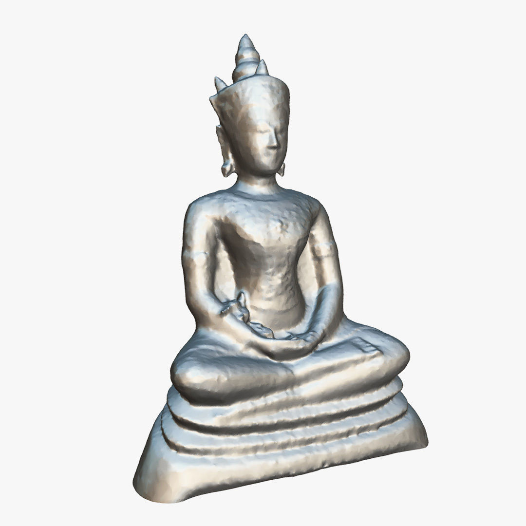Buddha 4 Low-poly 3D model_11