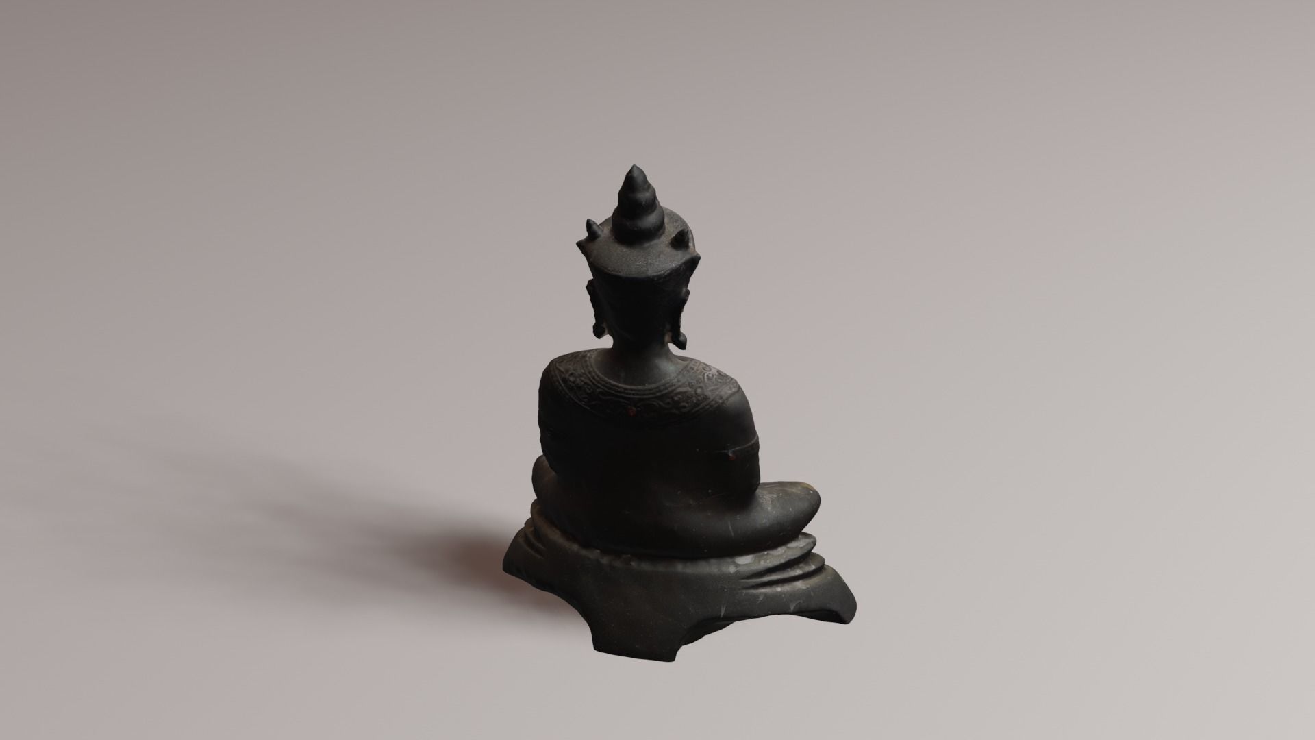 Buddha 4 Low-poly 3D model_21