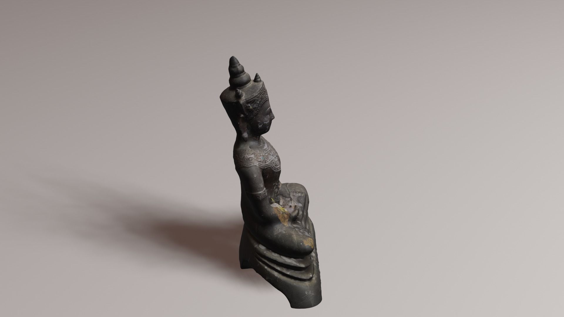 Buddha 4 Low-poly 3D model_17