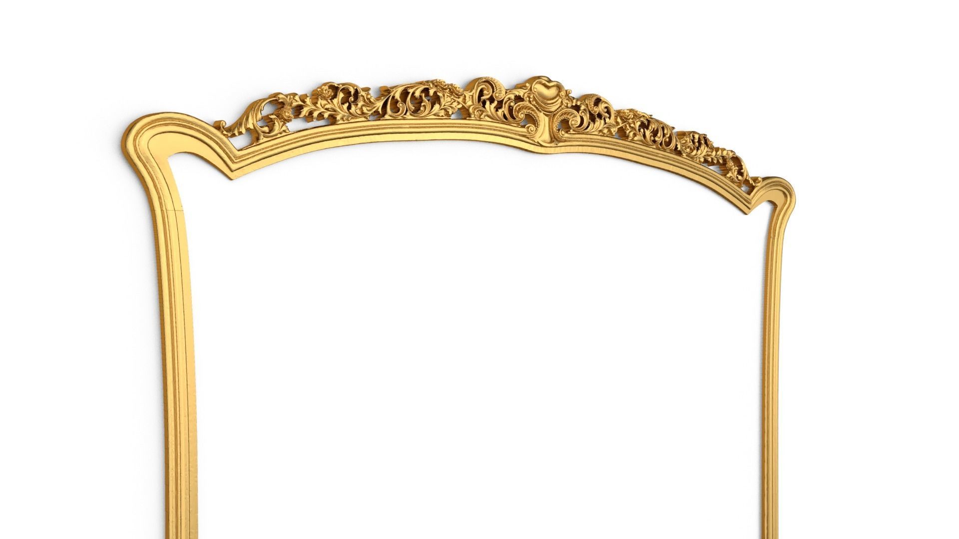 Classic Carved Bed 3D model 12 3D model_1