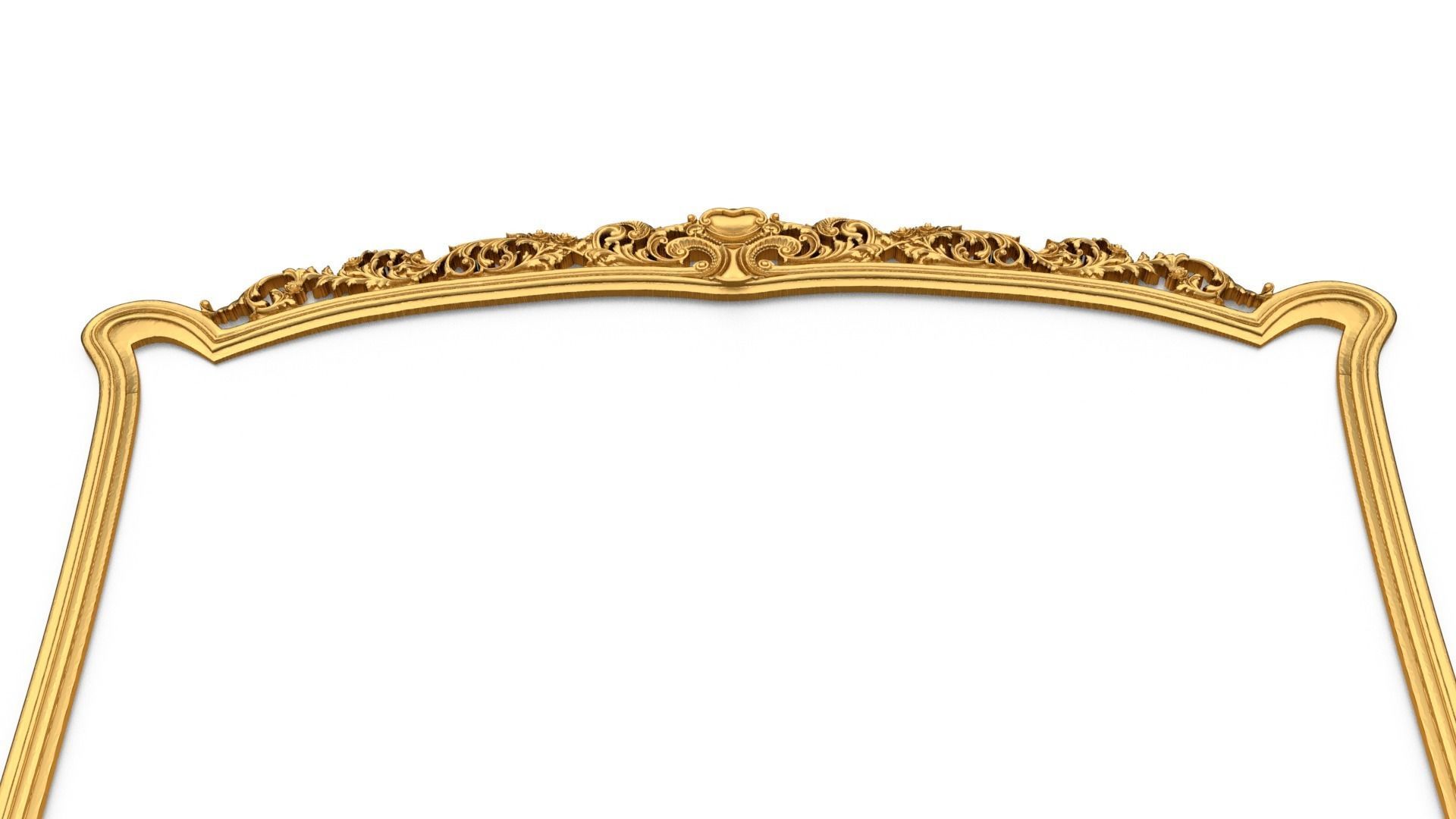 Classic Carved Bed 3D model 12 3D model_3