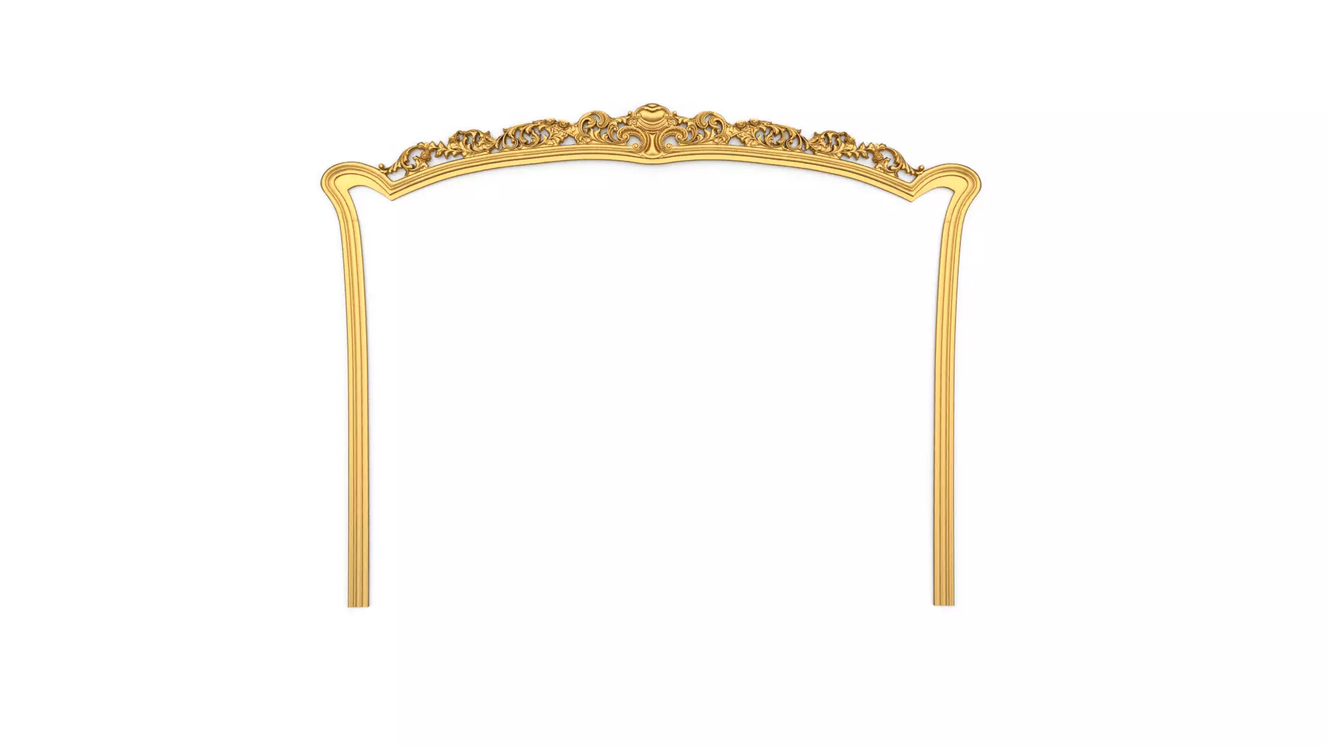 Classic Carved Bed 3D model 12 3D model_0