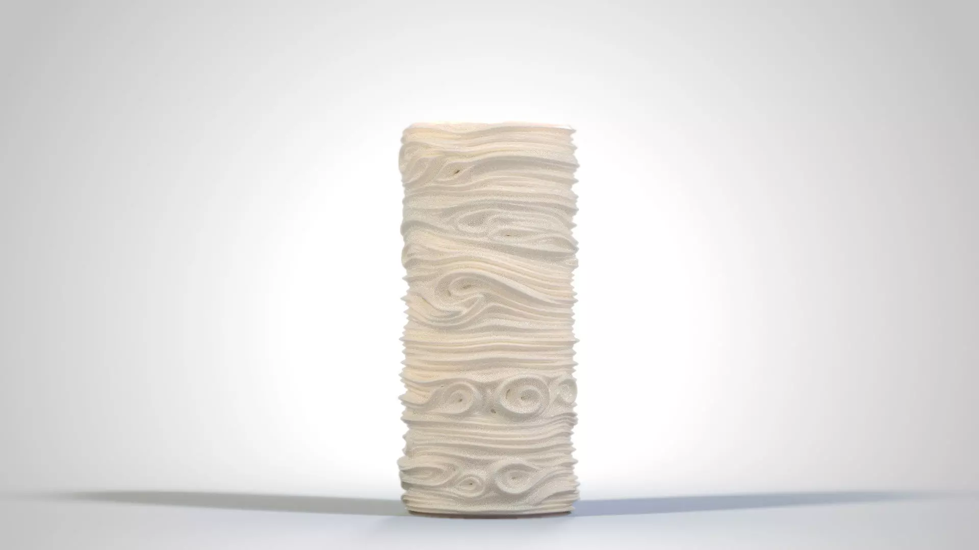 Curly Candle STL 3D print model_0