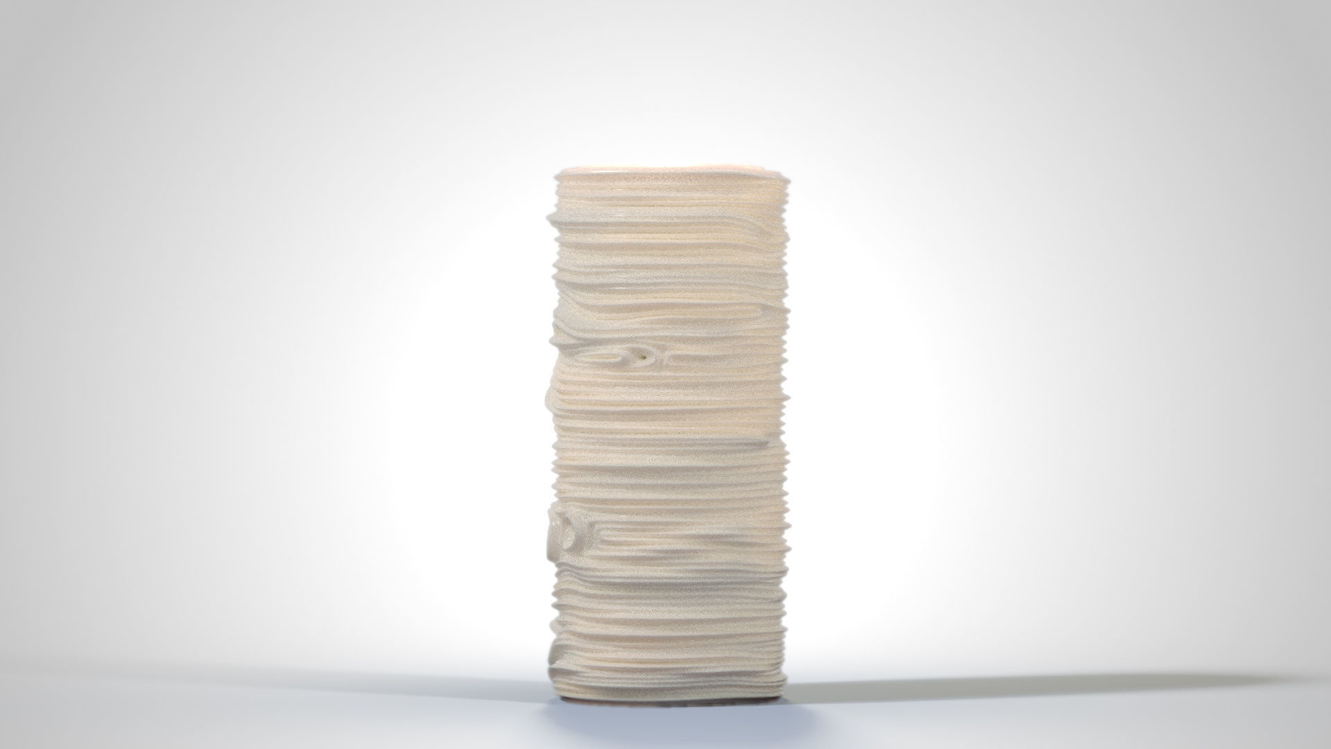 Curly Candle STL 3D print model_2