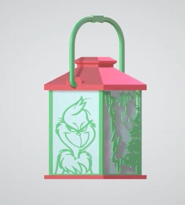 Grinck Lantern and Stickers to print 3D print model_2