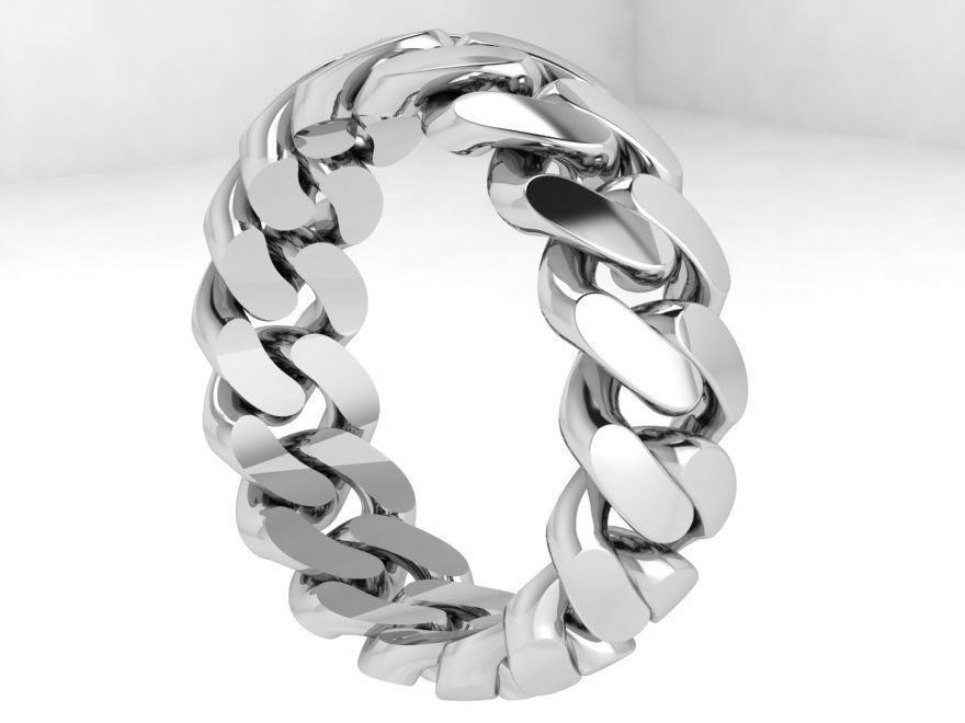 Cumin Chain Ring 4438 3D print model_3