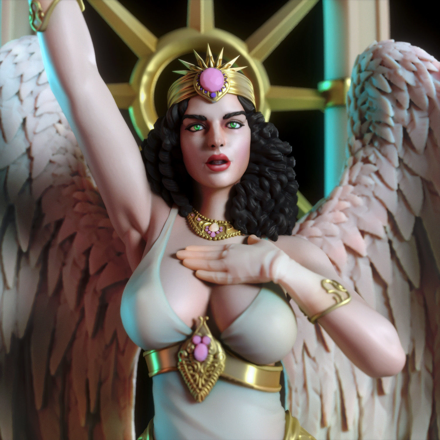 Bianca the angel 3D print model_8