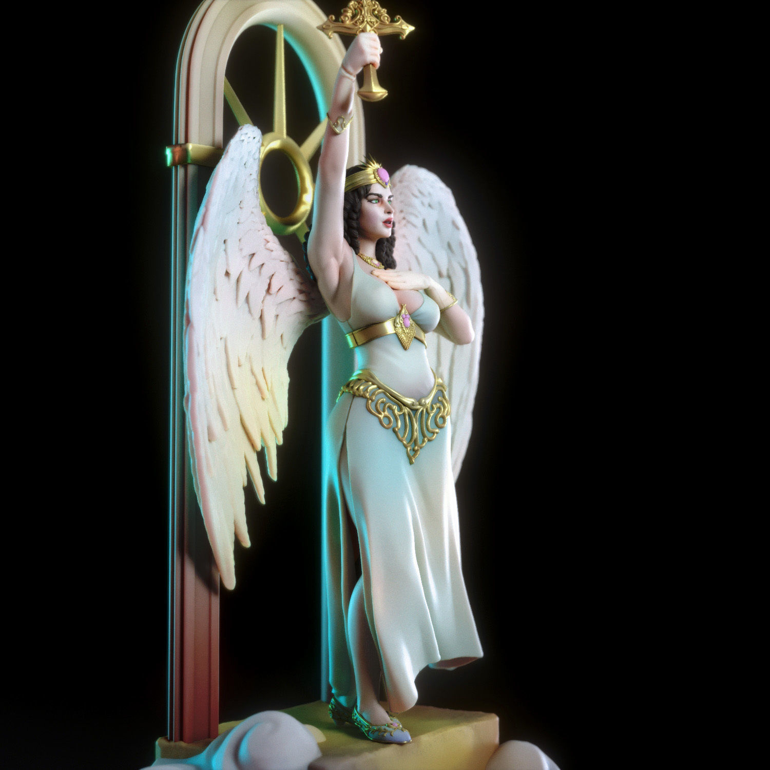Bianca the angel 3D print model_1
