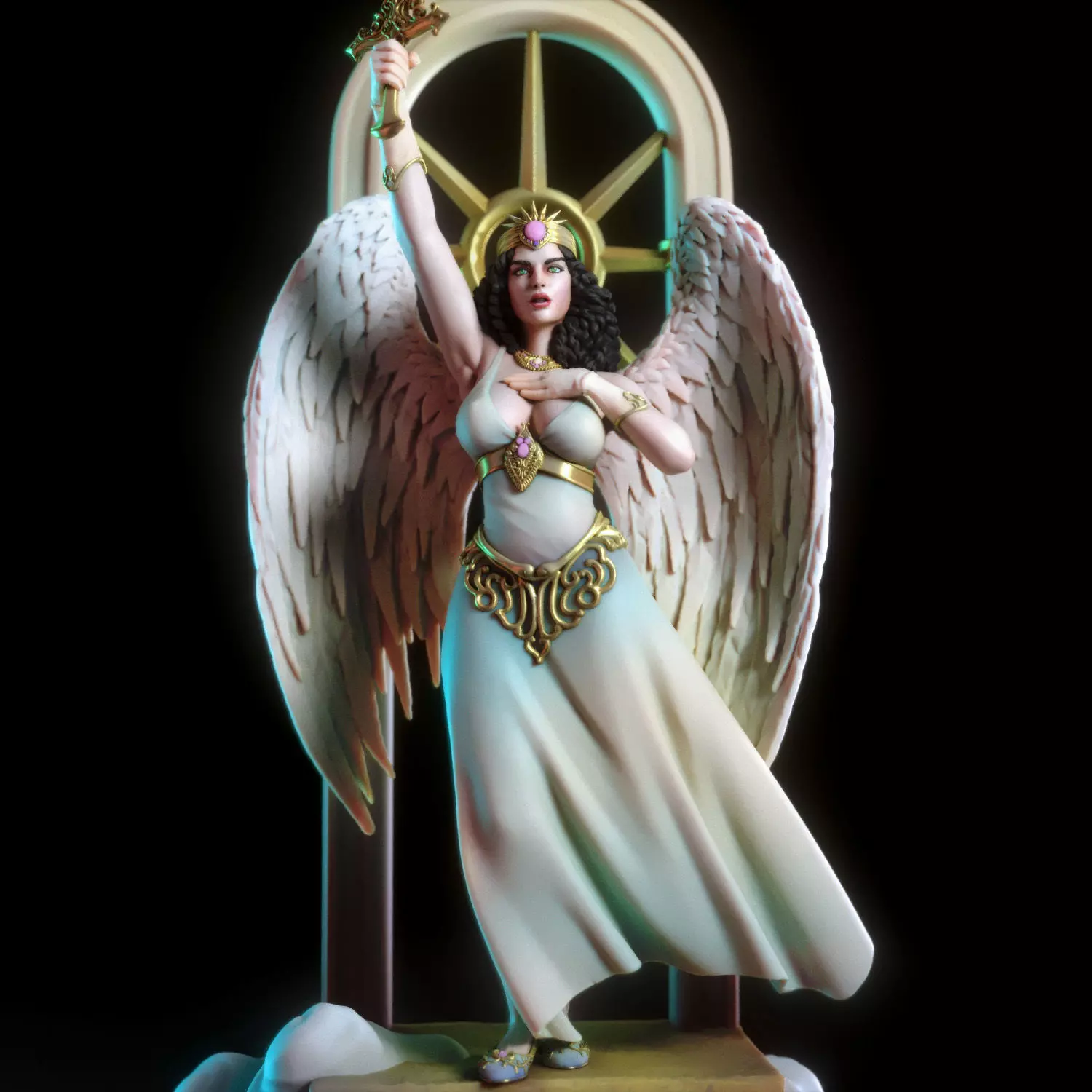Bianca the angel 3D print model_0