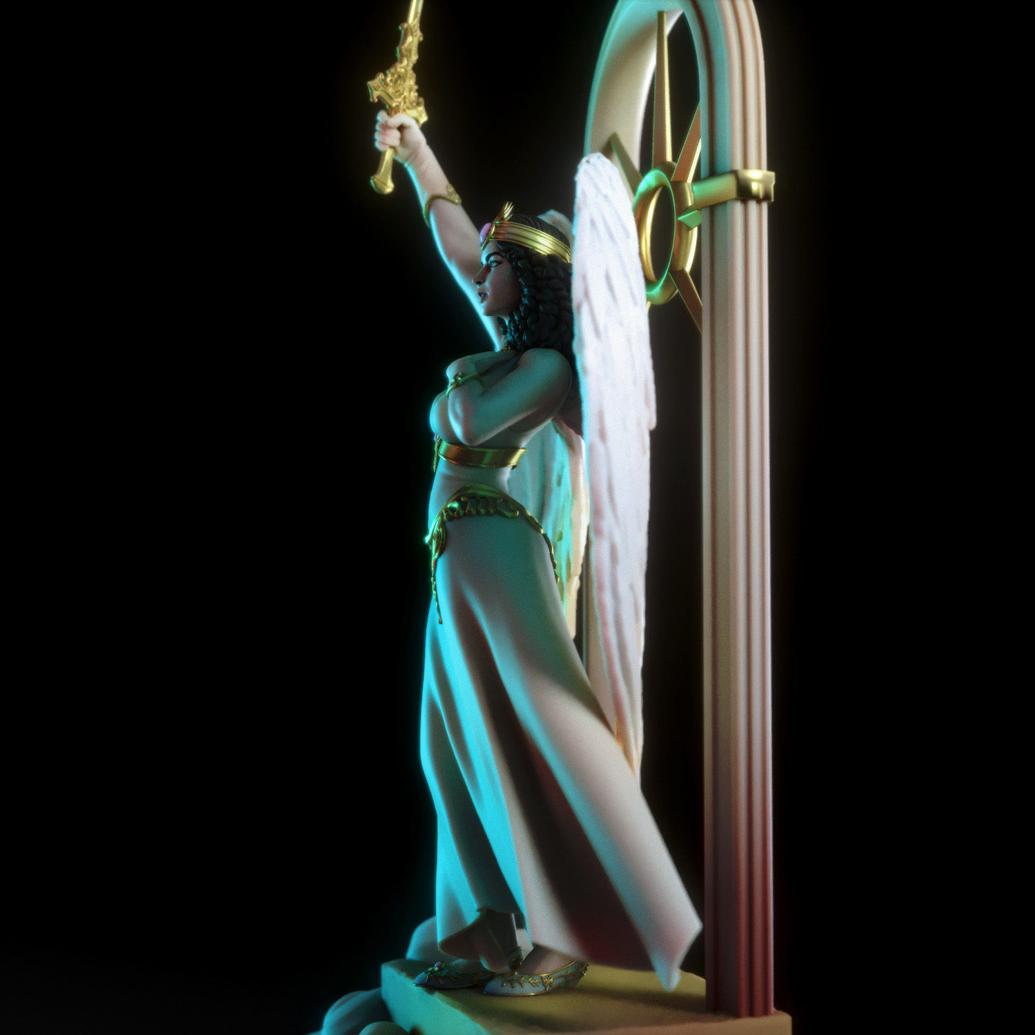 Bianca the angel 3D print model_4