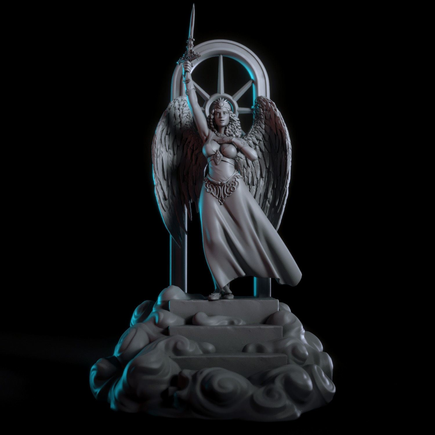 Bianca the angel 3D print model_9