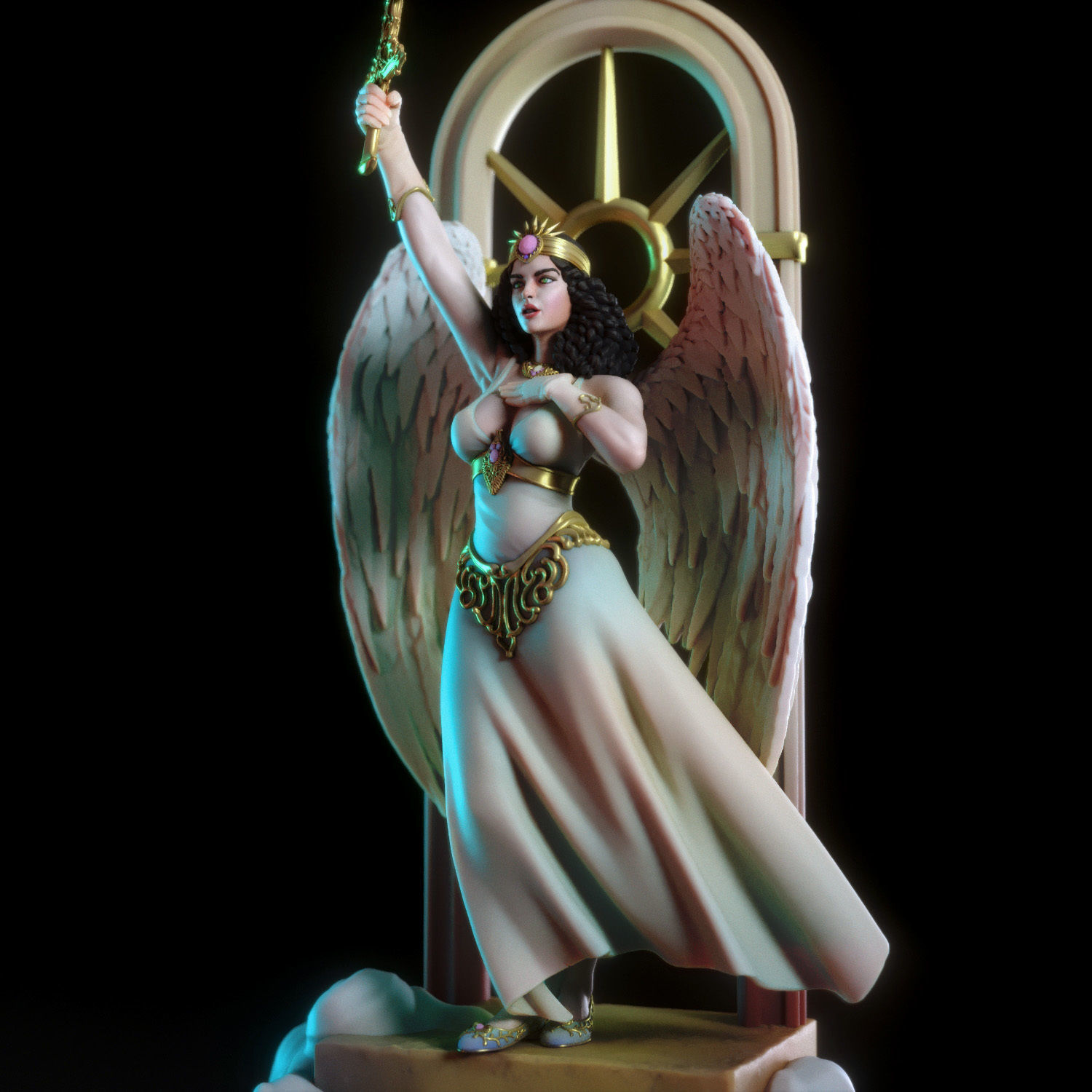 Bianca the angel 3D print model_5