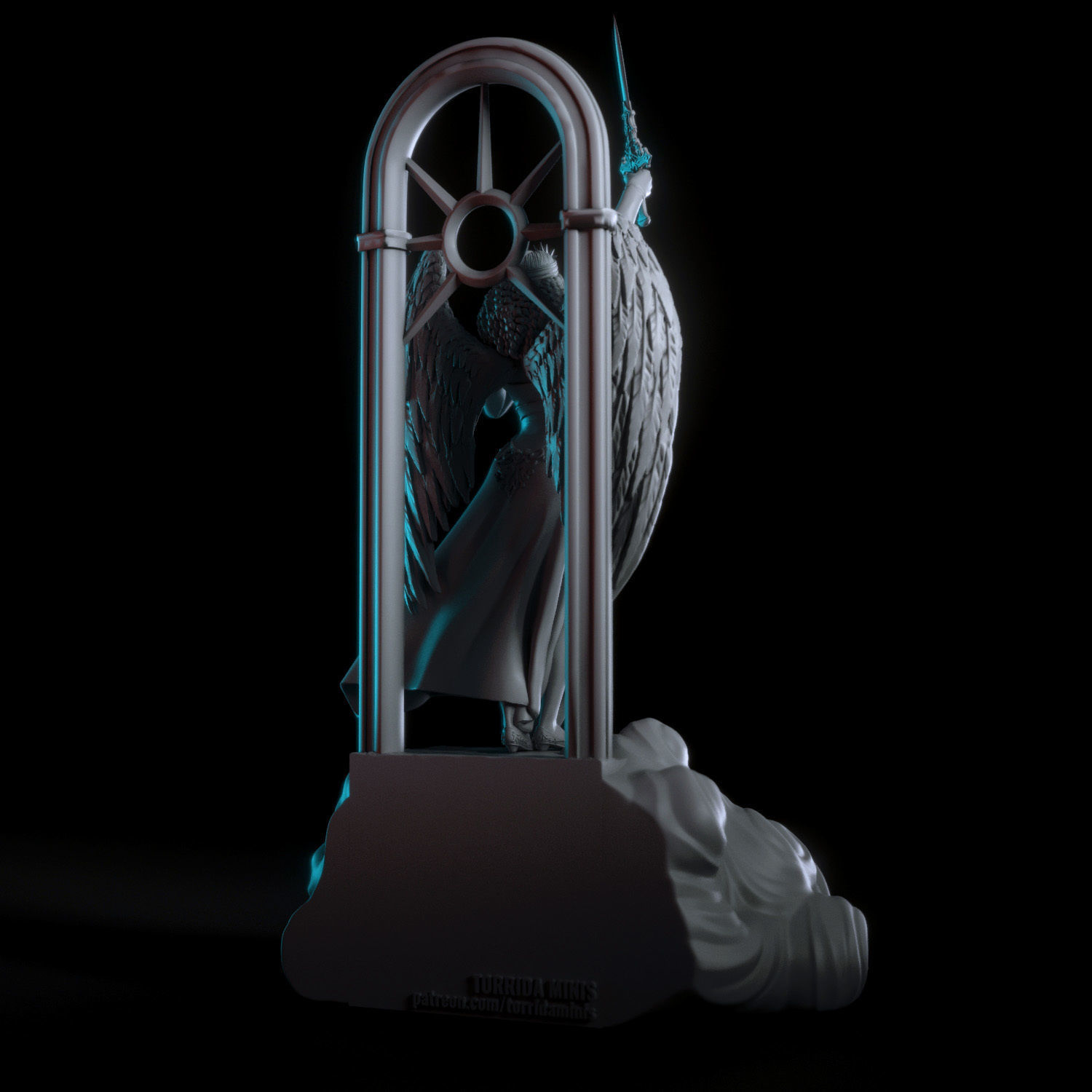 Bianca the angel 3D print model_10