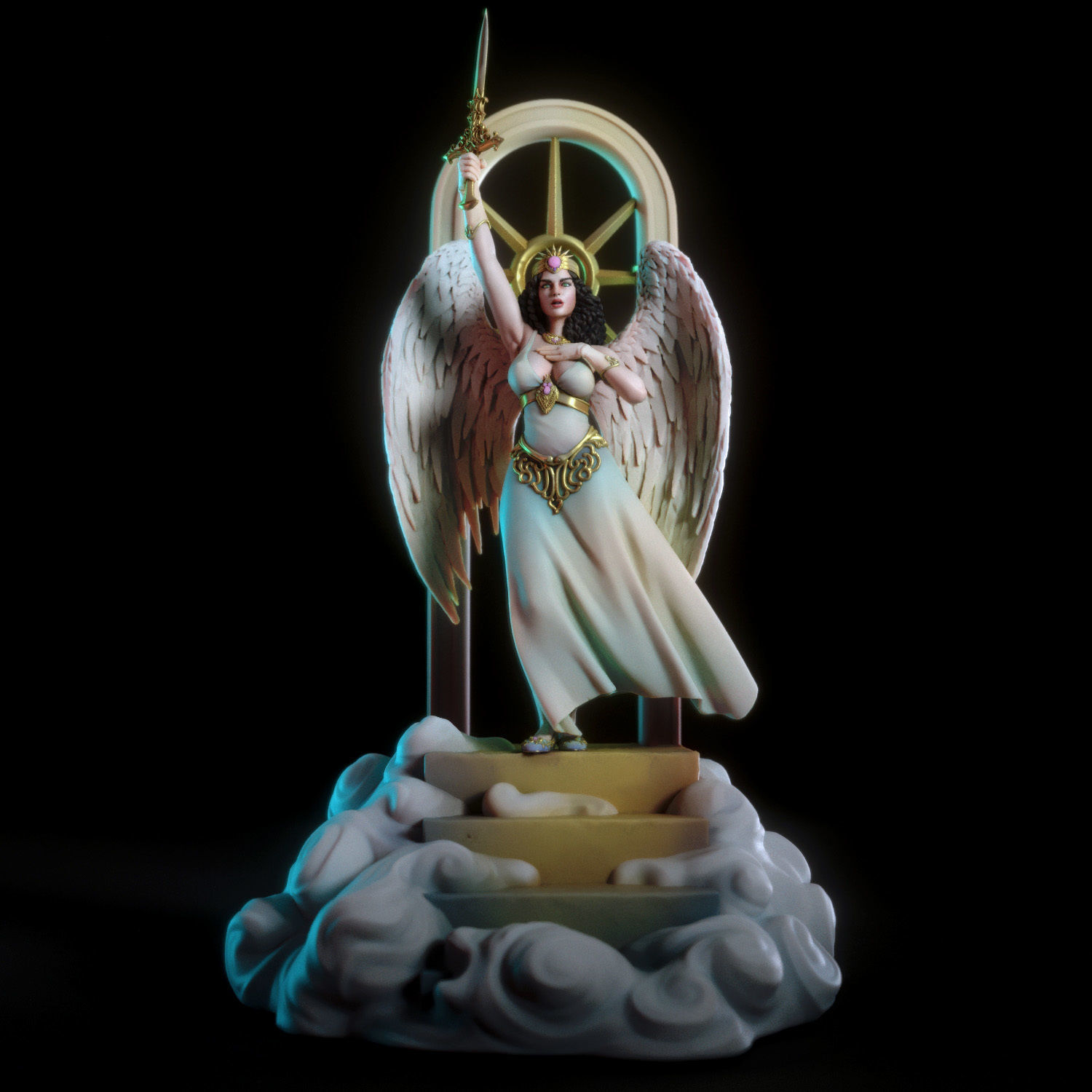 Bianca the angel 3D print model_6