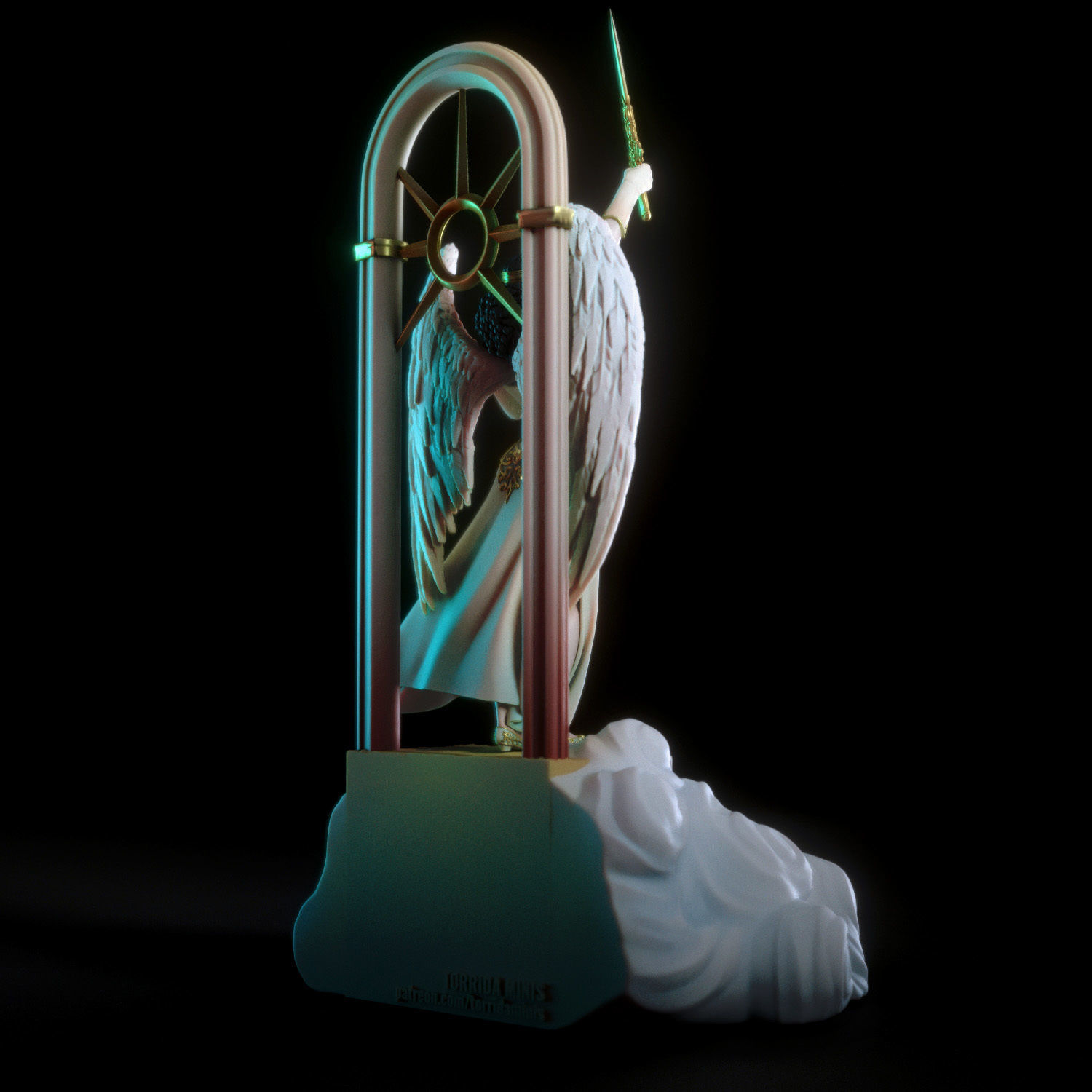 Bianca the angel 3D print model_7