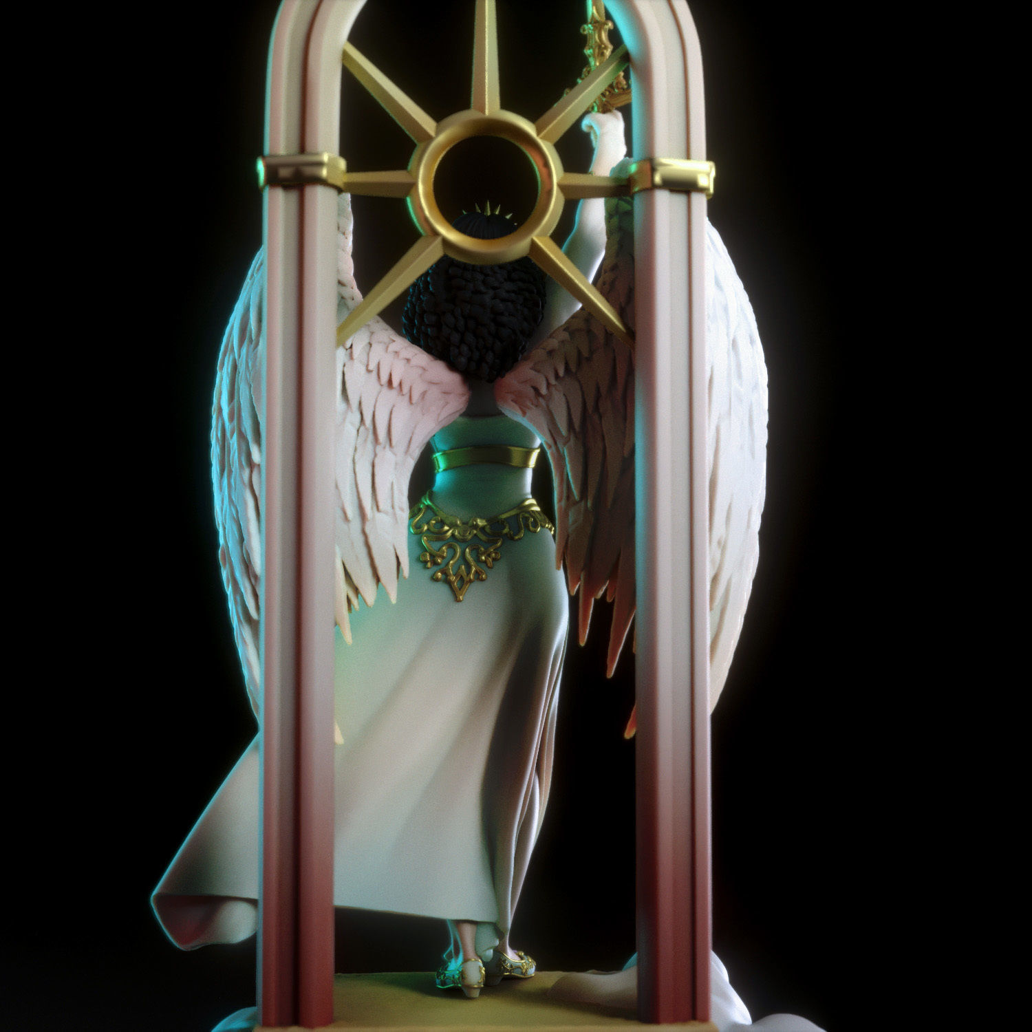 Bianca the angel 3D print model_3