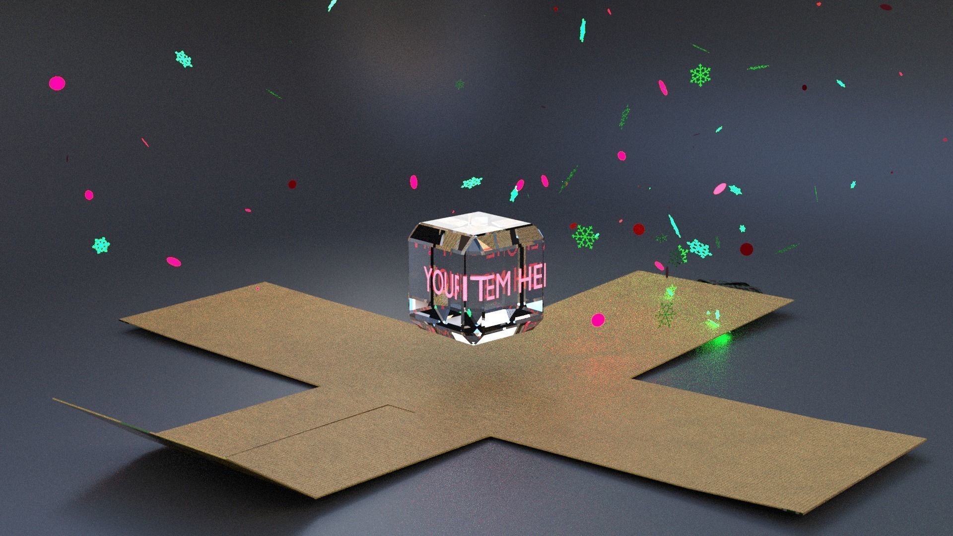 Animated Opening Present 3D model_5