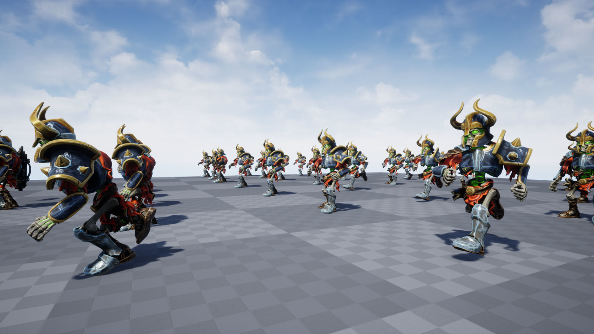 Animated Game Ready King Warrior Skeleton Character  Low-poly 3D model_19