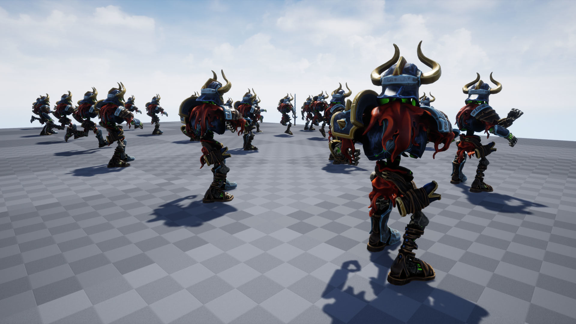 Animated Game Ready King Warrior Skeleton Character  Low-poly 3D model_20
