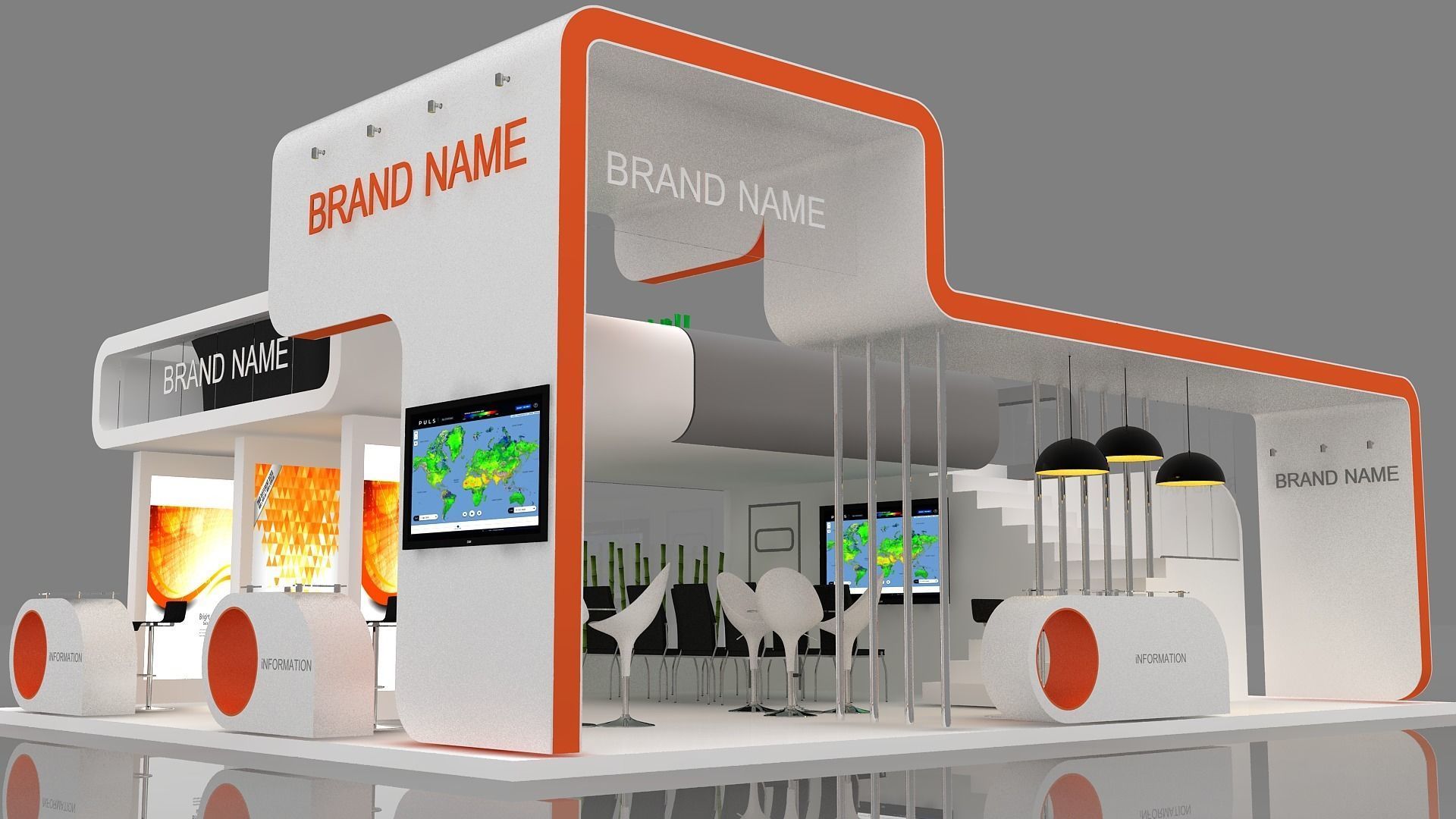 booth 3D model_5
