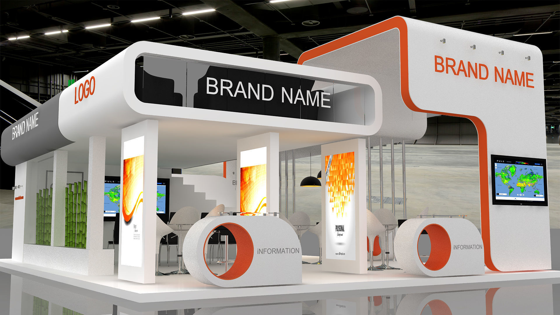 booth 3D model_3