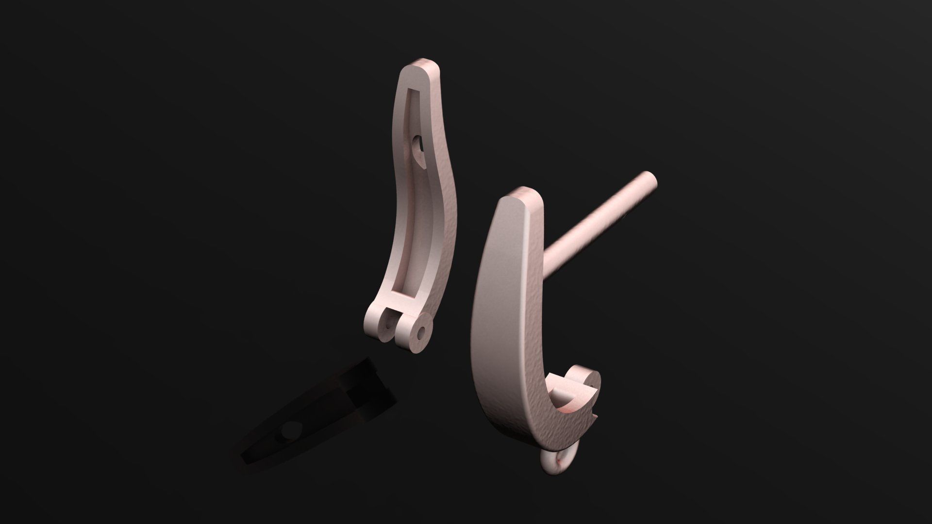 standart size earrling Free 3D print model_3