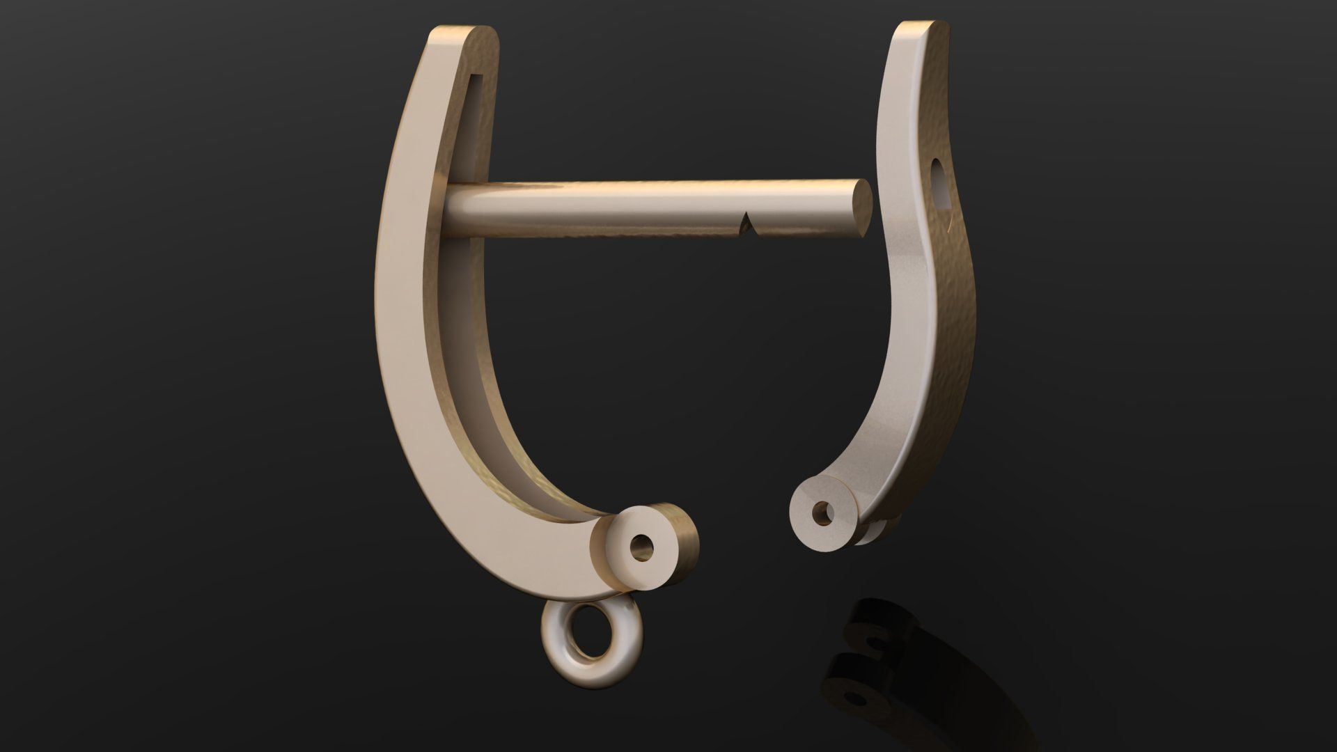 standart size earrling Free 3D print model_6