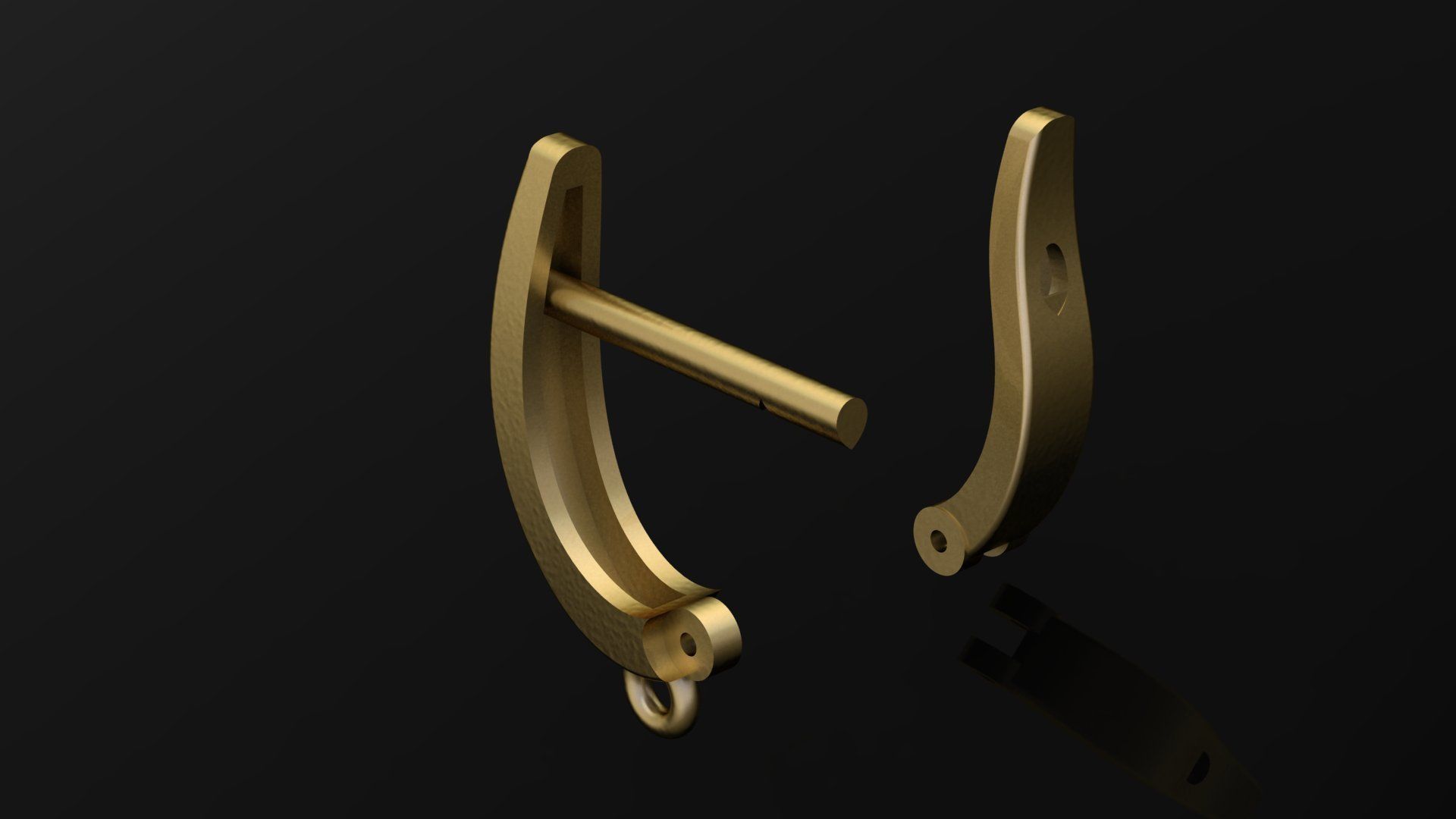 standart size earrling Free 3D print model_16