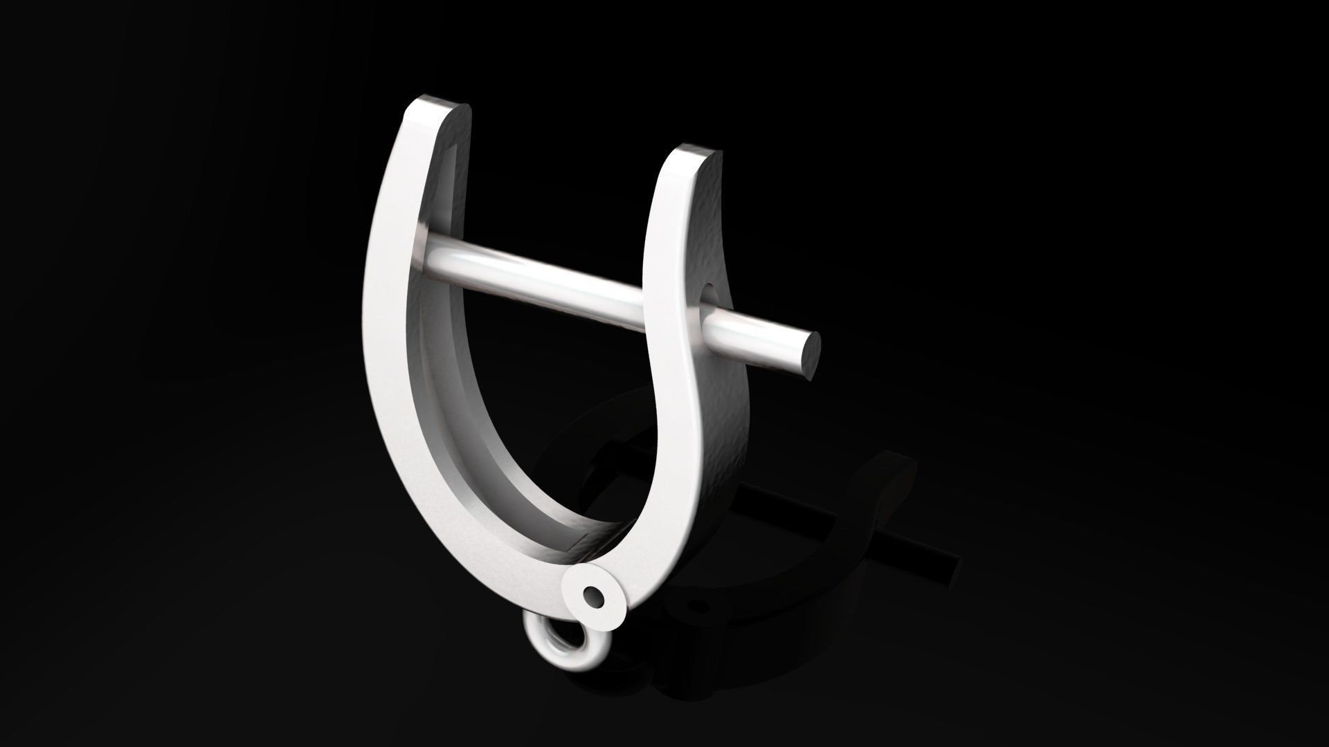 standart size earrling Free 3D print model_12